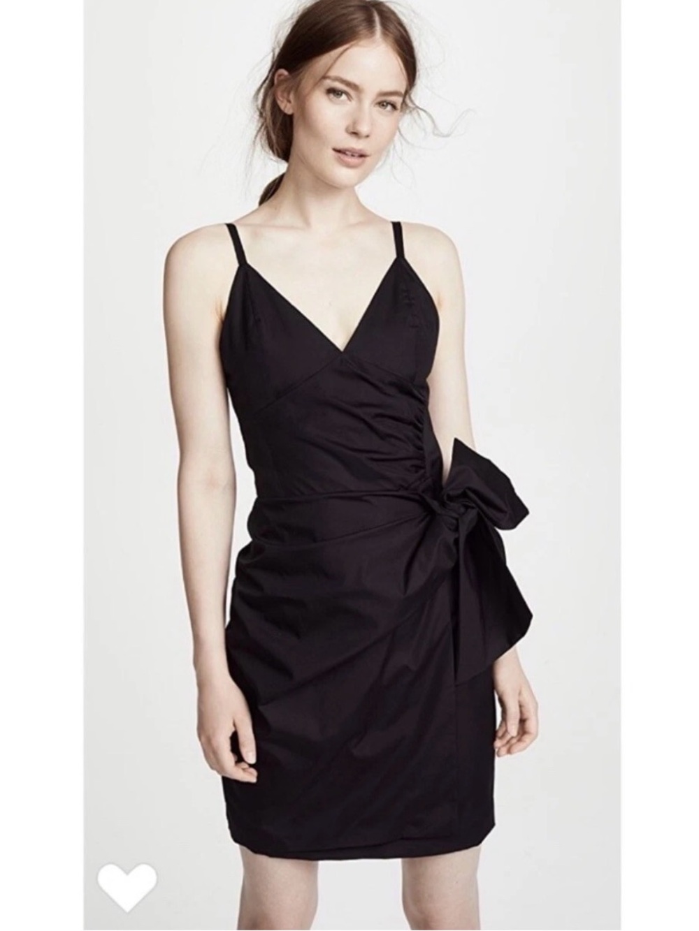 Victoria Victoria Beckham Dress Black Front Tie Dress Size 4